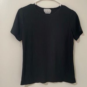 Black T-shirt blouse